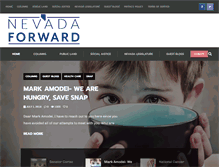 Tablet Screenshot of nevadaforward.com